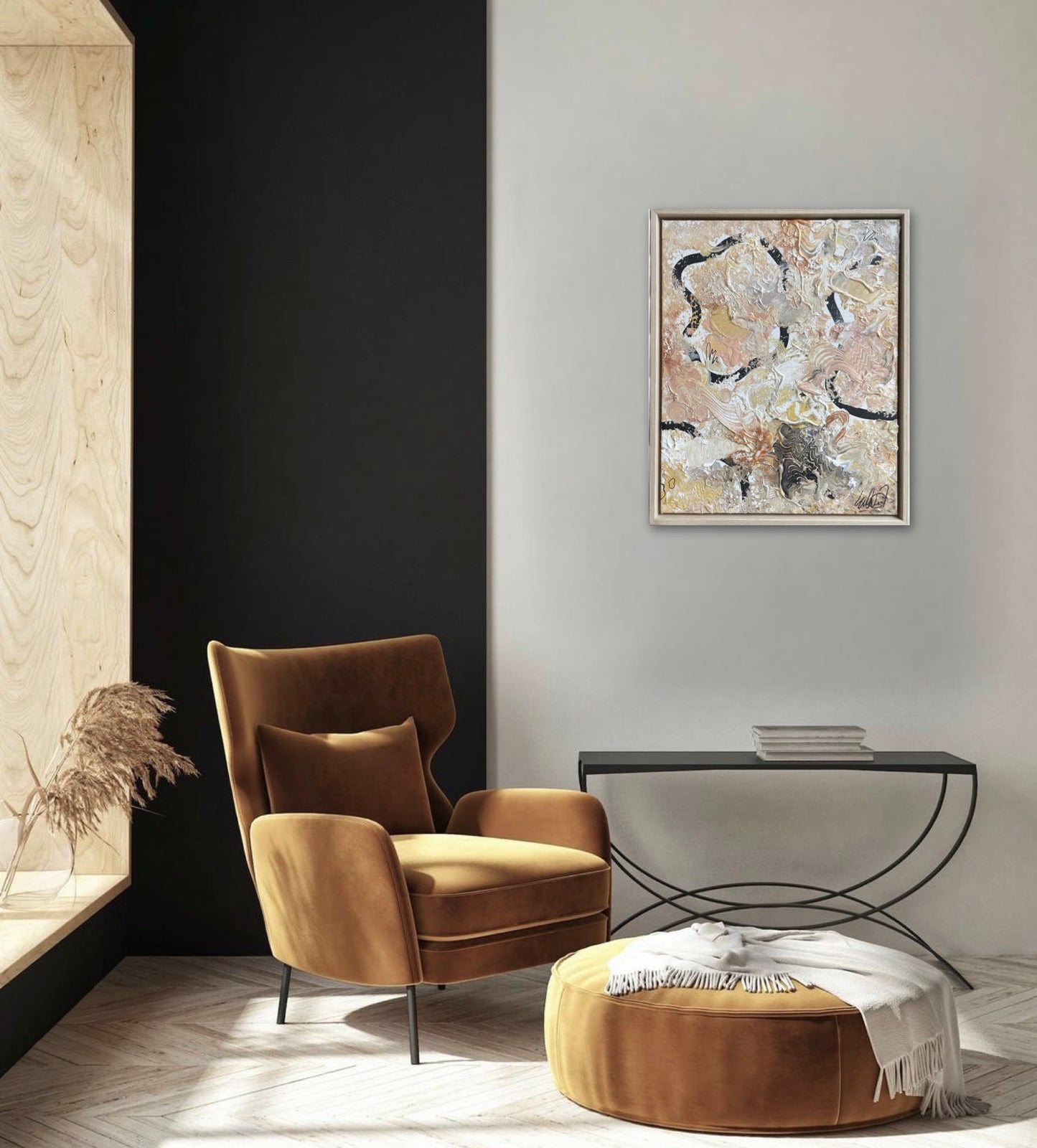 Gnista - with an oak frame