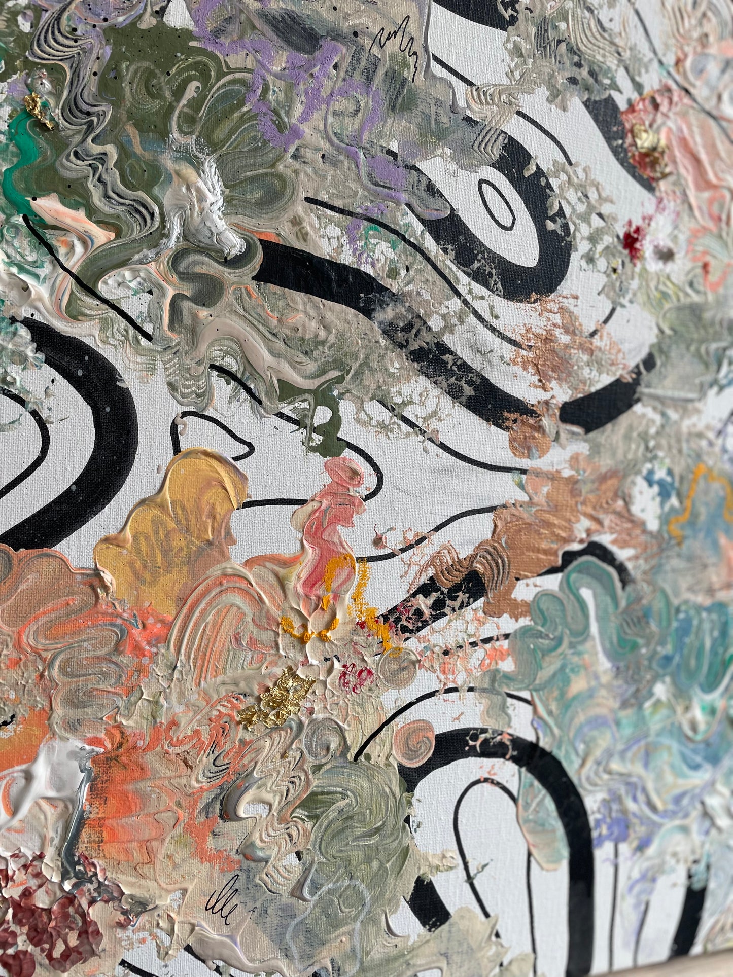 Kraft - with an oak frame