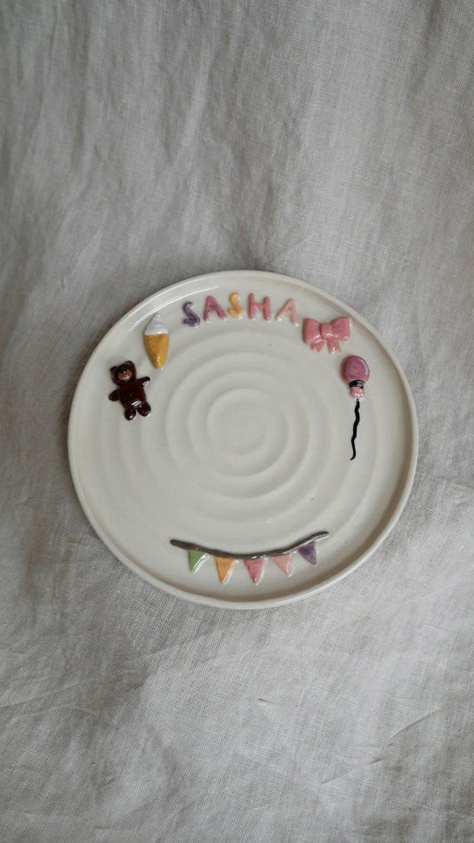 Birthday plate (custom)