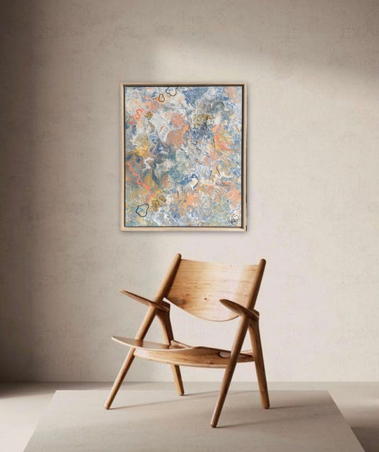 Ripple - with an oak frame