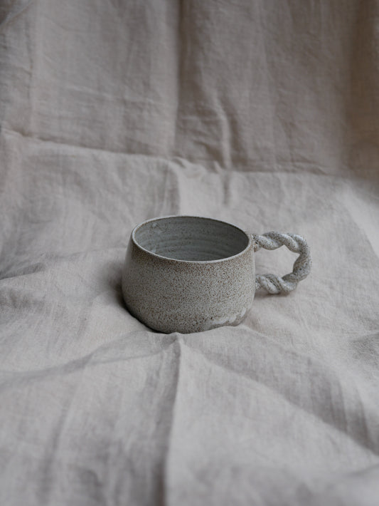 White Twisted Cup