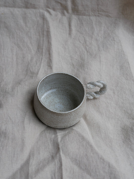 White Twisted Cup