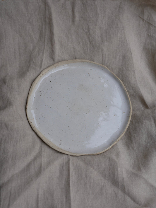 Raw Edge Shiny Plate