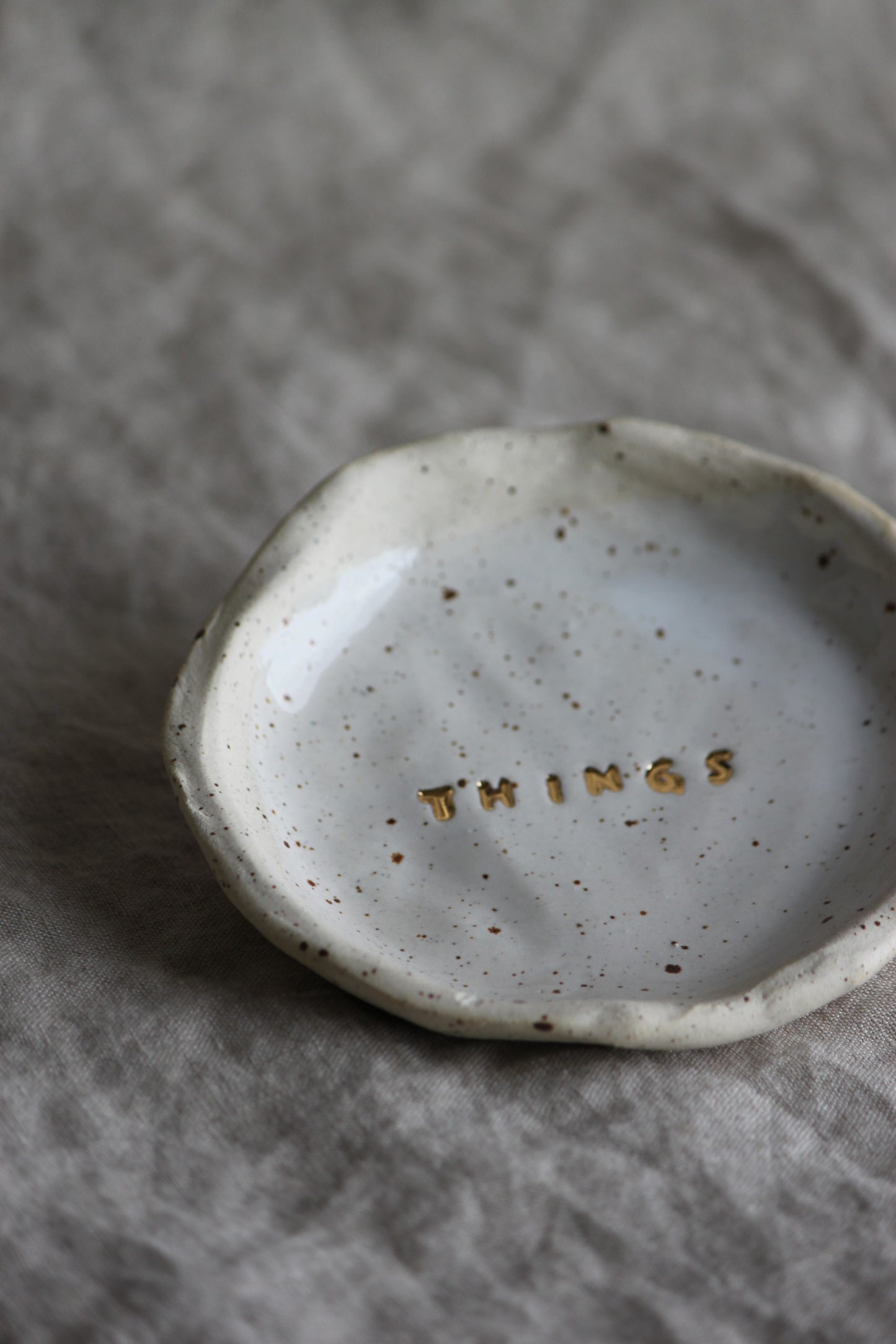 Jewelry plate - Things gold