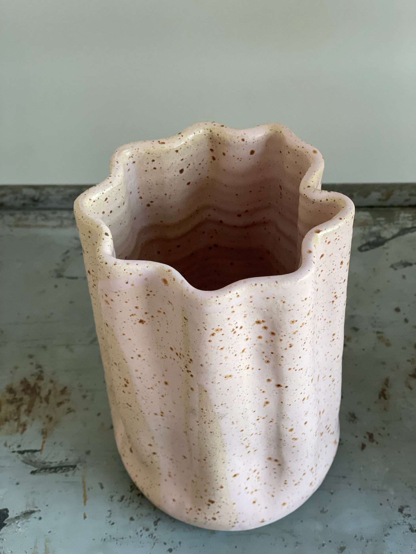 Pink Curtain Vase