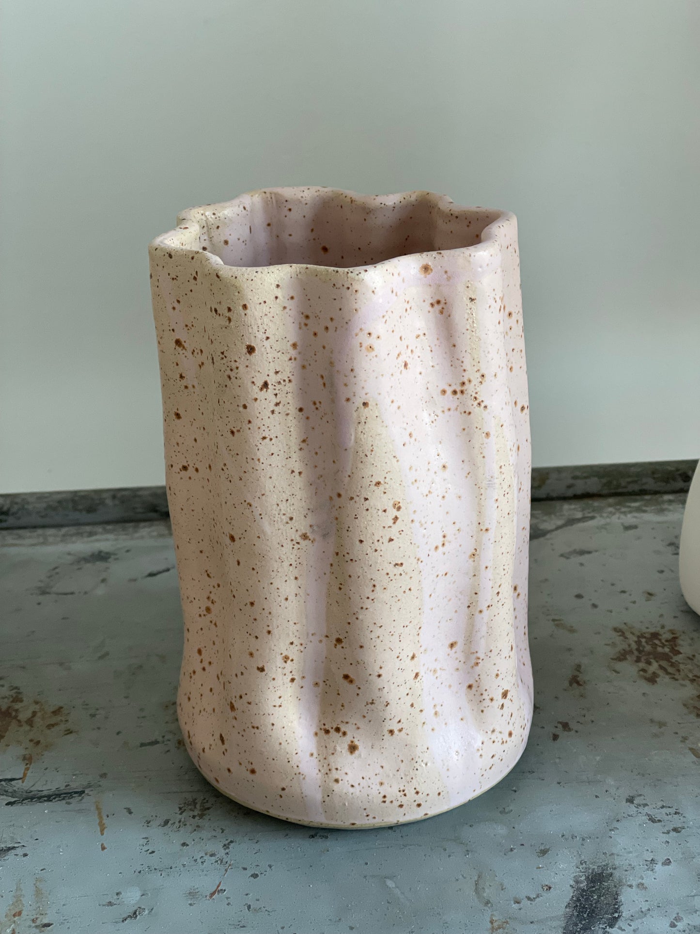 Pink Curtain Vase