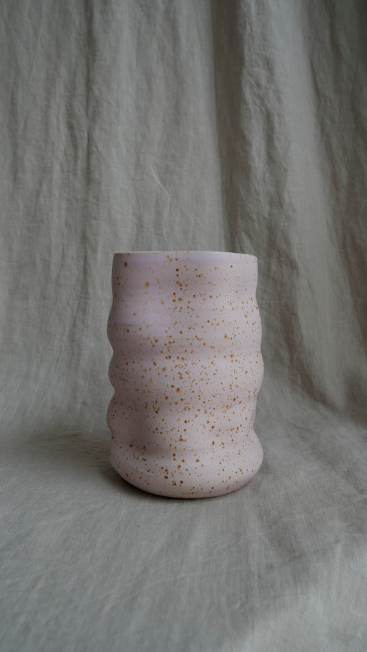 Collapse Vase matte pink