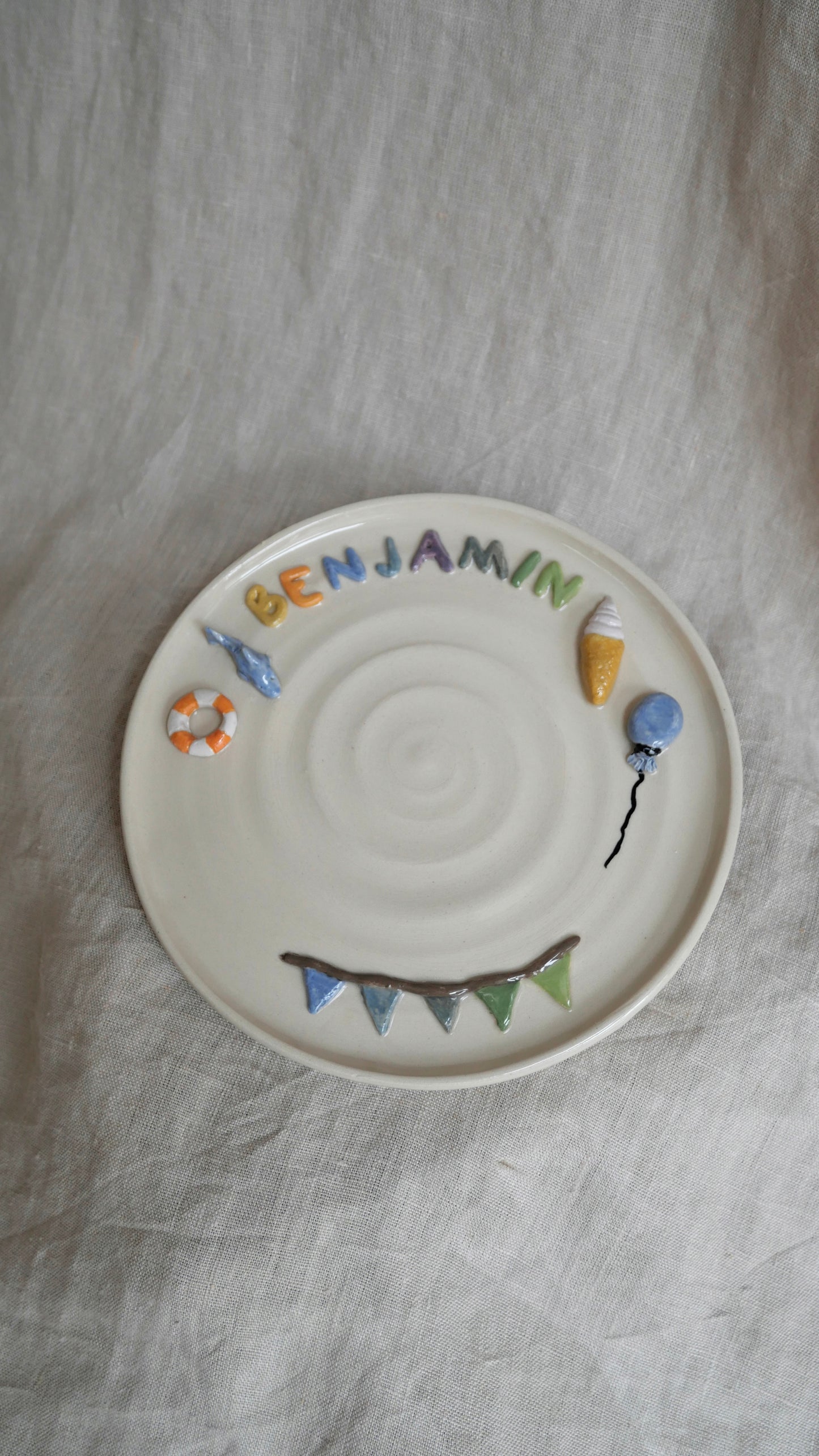 Birthday plate (custom)