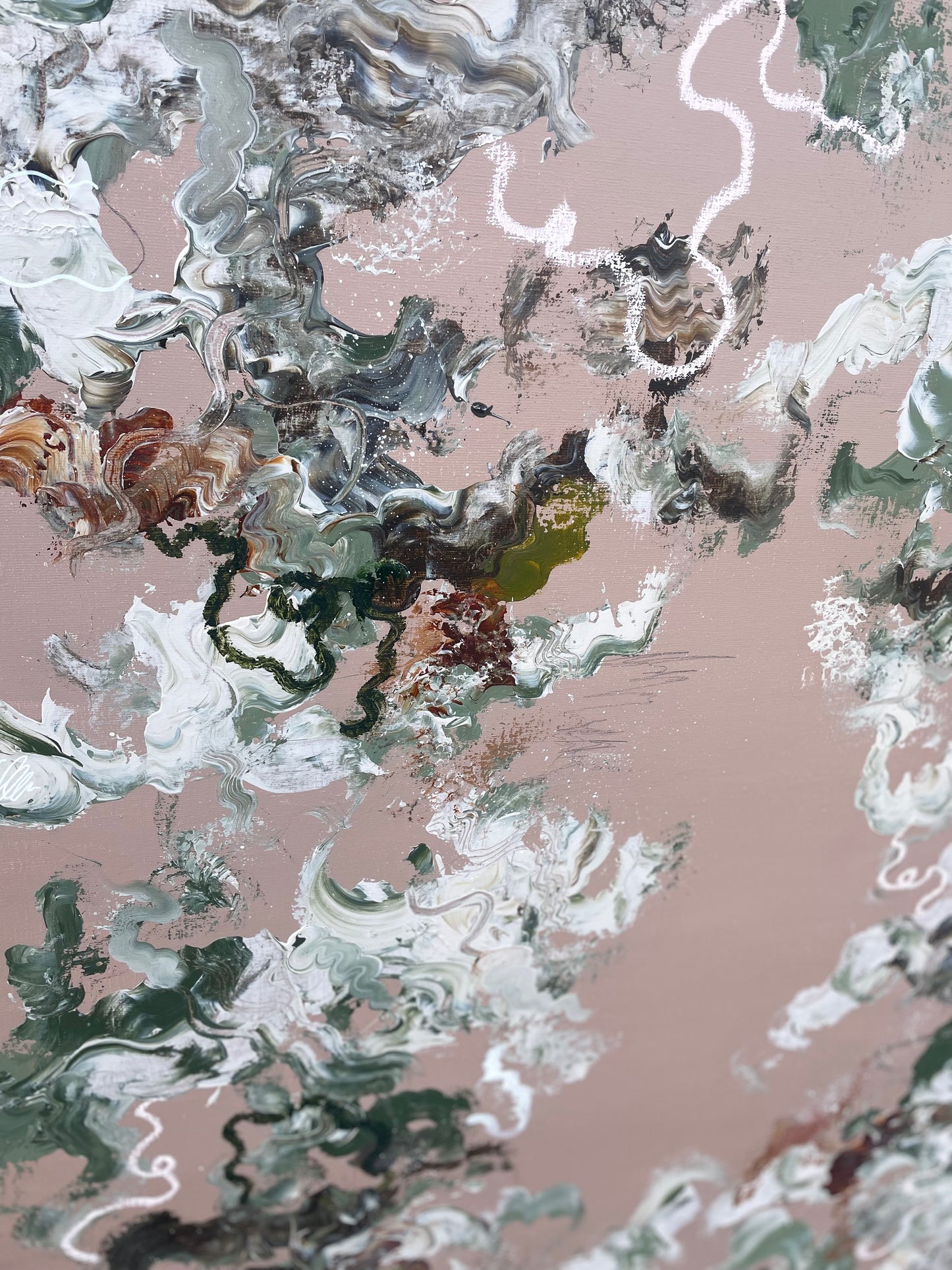 Blush - with an oak fram