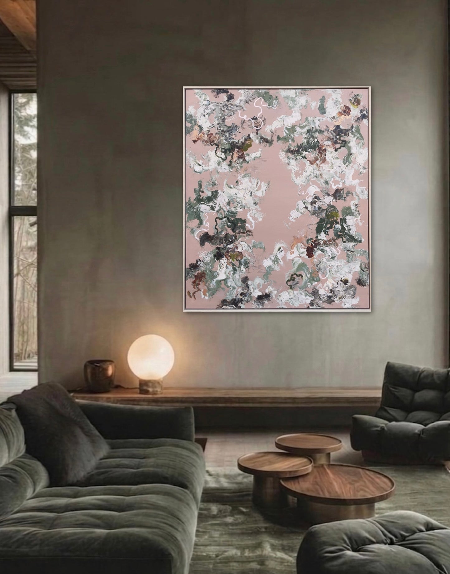 Blush - with an oak fram