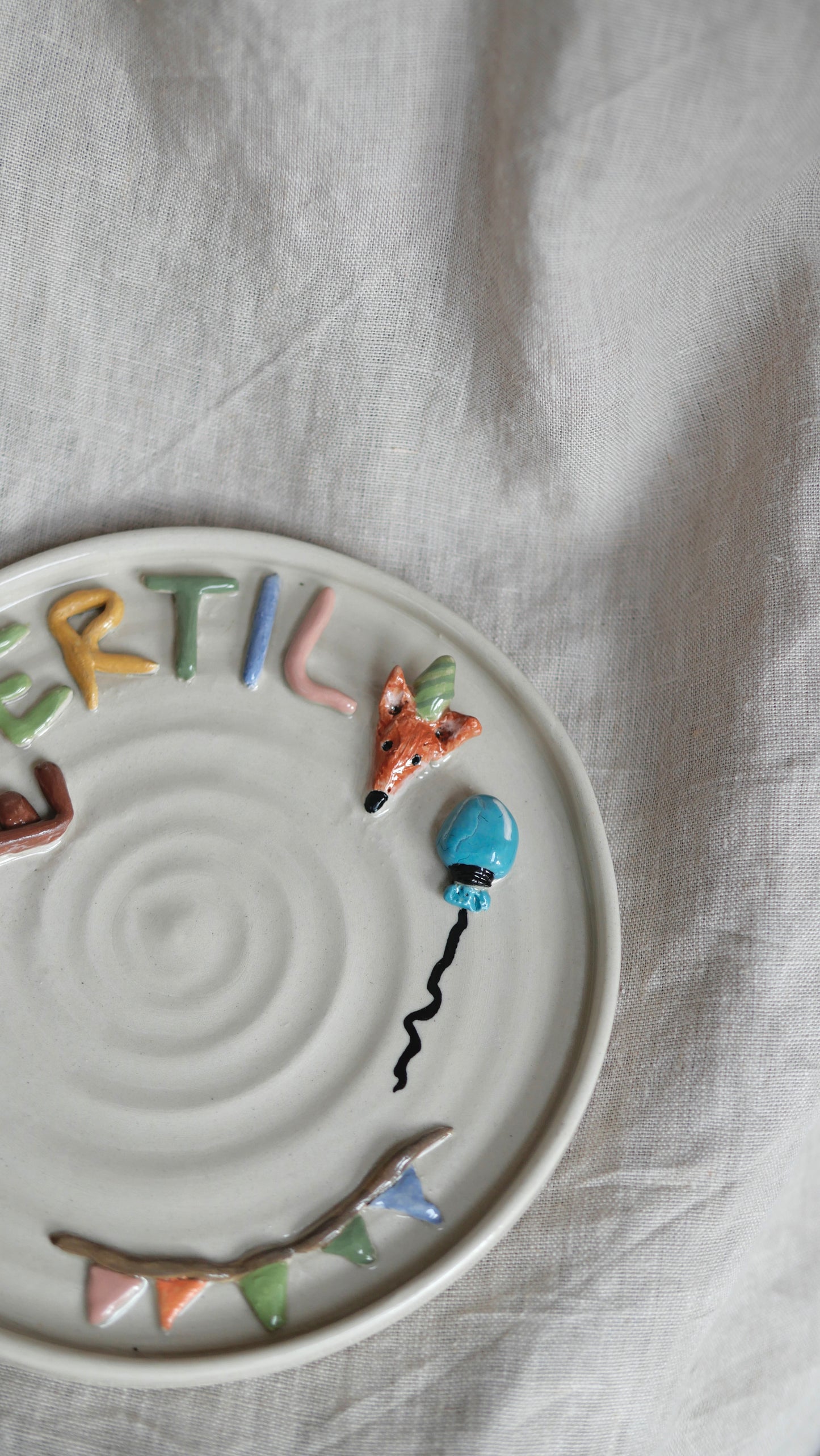 Birthday plate (custom)