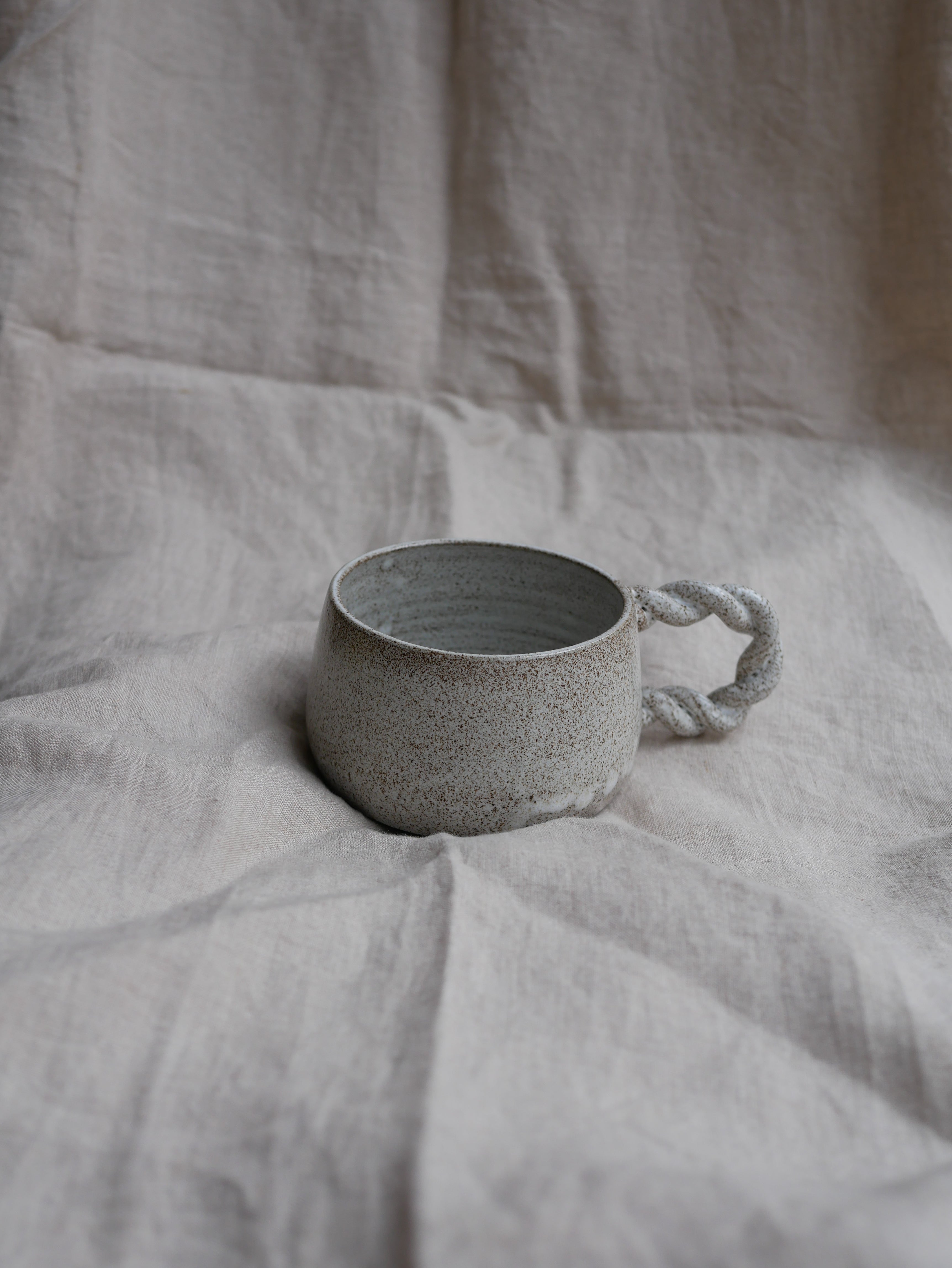 White Twisted Cup Imse Studios