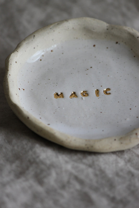 Jewelry plate - Magic gold