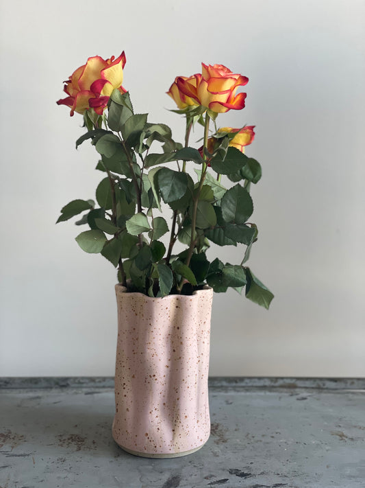 Pink Curtain Vase