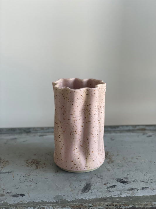 Pink Curtain Vase