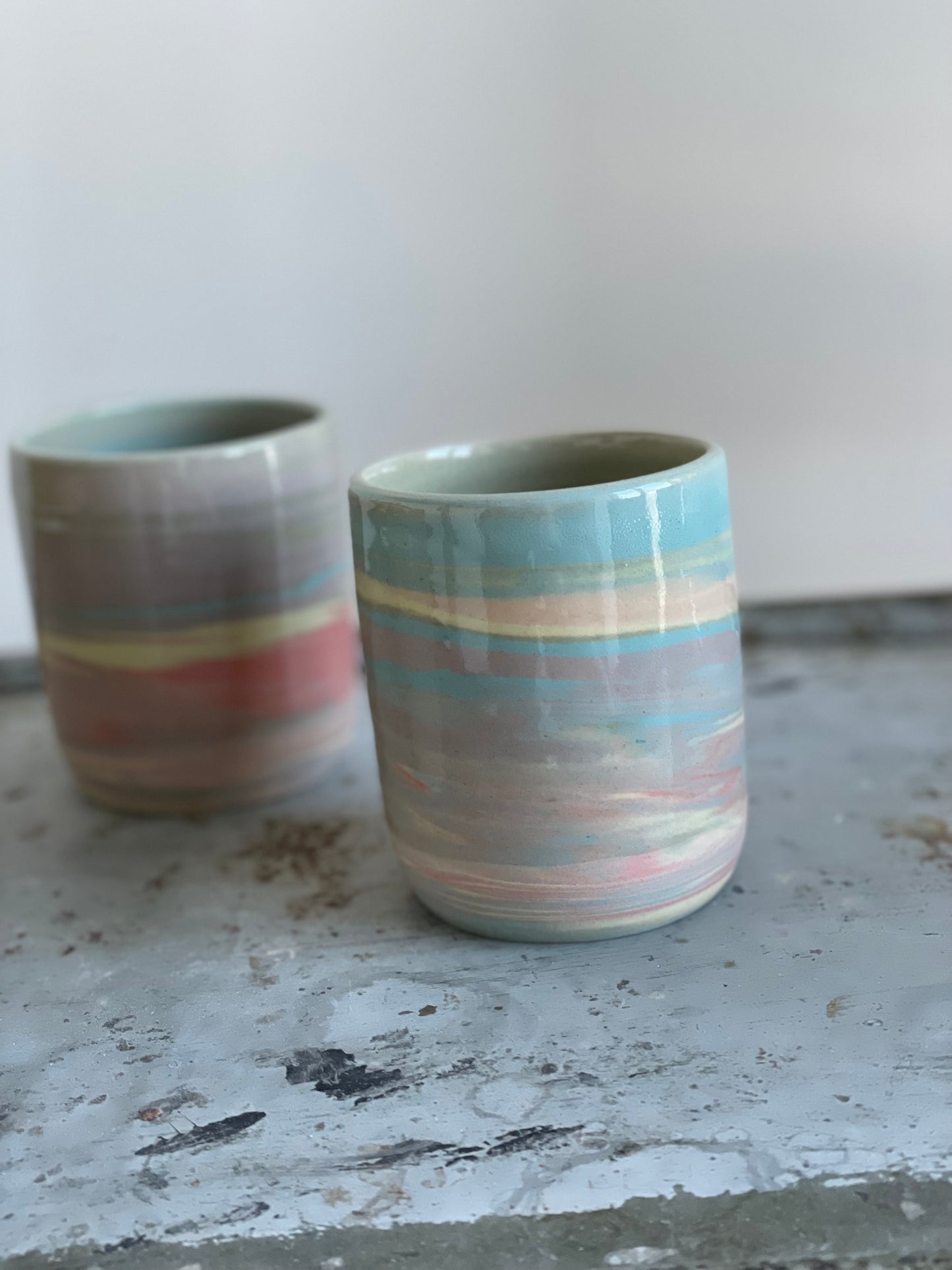 Rainbow Swirl Cup